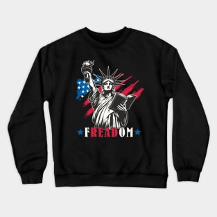 Banned Books "FREADOM" Book Lovers For Intellectual Freedom Crewneck Sweatshirt